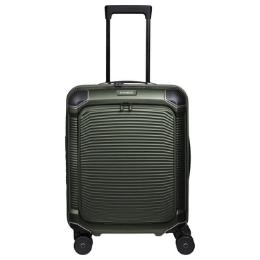 Travelite Millennium - Valise cabine à 4 roulettes avec poche avant S 55 cm (pine green)