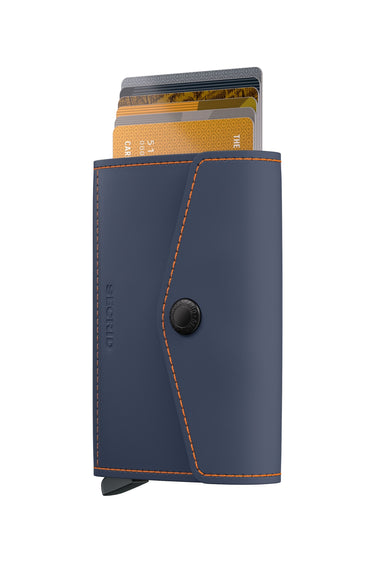 Secrid Envelope Matte - Geldbörse 10.2 cm RFID (night blue-orange)
