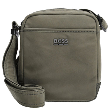 BOSS Men Eryk NS Zip - Borsa a tracolla 19 cm (bright green)