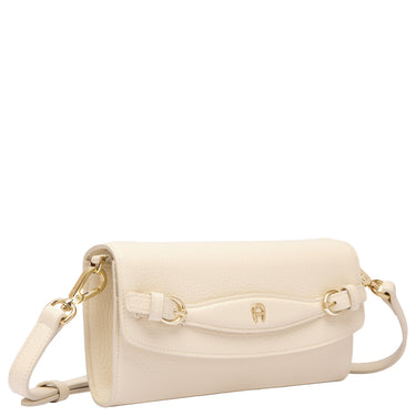 Aigner Cavallo Wallet on Strap - Umhängetasche/Geldbörse 6cc 21 cm (macadamia white)