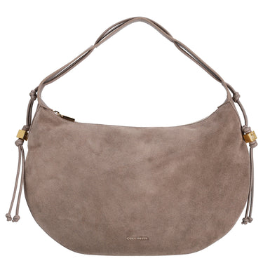 Coccinelle Thess Suede Bim - Sac bandoulière 38 cm (warm taupe)