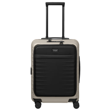 TITAN UPGRADE - Trolley cabina a 4 ruote S 55/23 cm con tasca frontale (moonstone grey)