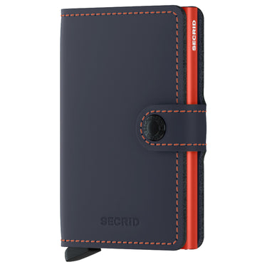 Secrid Matte Miniwallet - Geldbörse RFID 6.5 cm (night blue-orange)