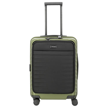 TITAN UPGRADE - Trolley cabina a 4 ruote S 55/23 cm con tasca anteriore (forest green)