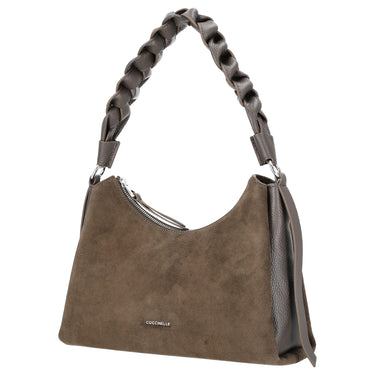 Coccinelle Boheme Suede Bimaterial - Sac bandoulière 30 cm (fango/fango)