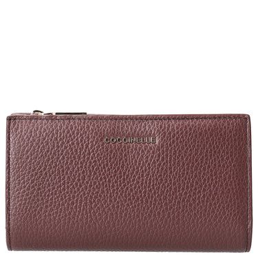 Coccinelle Metallic Soft - Geldbörse 12cc 16 cm (berry)