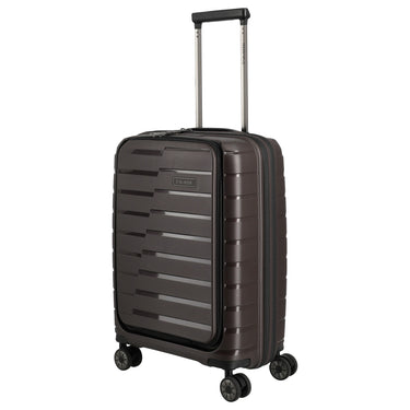 Travelite Air Base - Trolley da cabina con 4 ruote e tasca frontale S 55 cm (coffee)