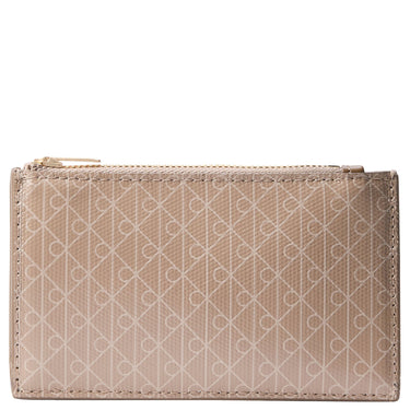 Calvin Klein Emblem AOP Top Zip - Cardholder 4cc 13 cm (desert taupe aop)