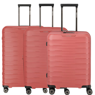 Travelite Mooby - 4-Wheel Trolley Set L/M/S 3pcs expandable (red)
