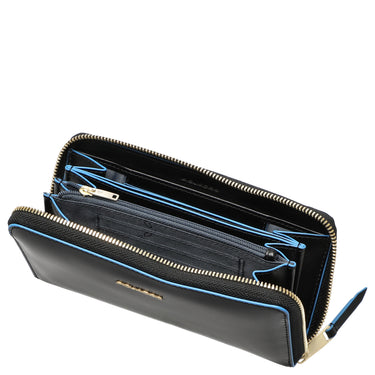 Piquadro Blue Square - Damengeldbörse 12cc 18 cm RFID (black)