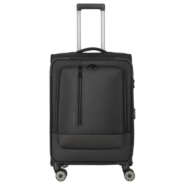 Travelite Crosslite - Trolley 4 ruote M 66 cm espandibile (black)