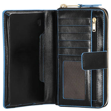 Piquadro Blue Square - Damengeldbörse 12cc 17.5 cm (black)