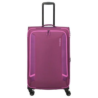 Travelite Corsiica - 4-Wheel Trolley L 77 cm expandable (pink)