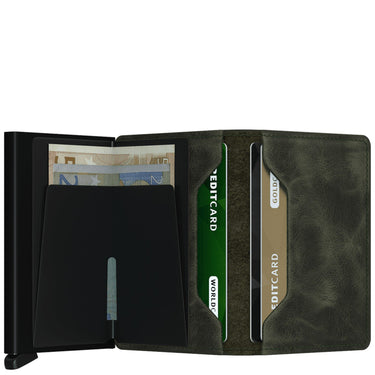 Secrid Vintage Slimwallet - Geldbörse RFID 6.8 cm (olive-black)